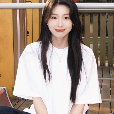 盐系ins小白体短袖t恤女纯色上衣