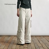 FAE 冬季 无一物 户外工装 羽绒裤 新款 运动休闲加绒直筒阔腿裤