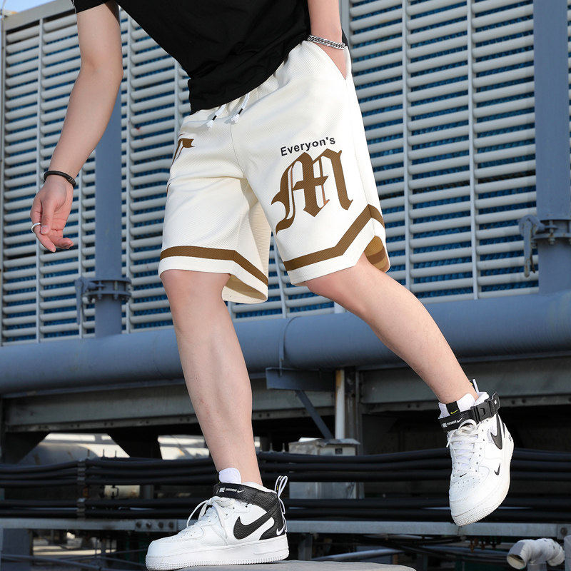 夏季新款2026青少年美式潮牌五分短裤休闲宽松百搭男生运动篮球裤