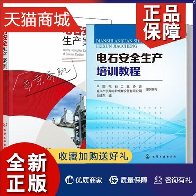 正版 2册 电石安全生产案例+电石安全生产培训教程 碳化钙生产加工工艺技术设备安全操作技能培训教材书籍电石厂电石炉安全管理事