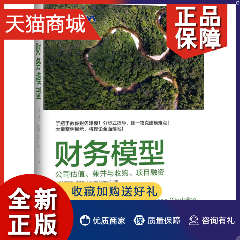 正版 财务模型 公司估值 兼并与收购 项目融资 金融财务建模教程书籍 模型结构设计评估 房地产建模投资理财指南 注册估值分析师书