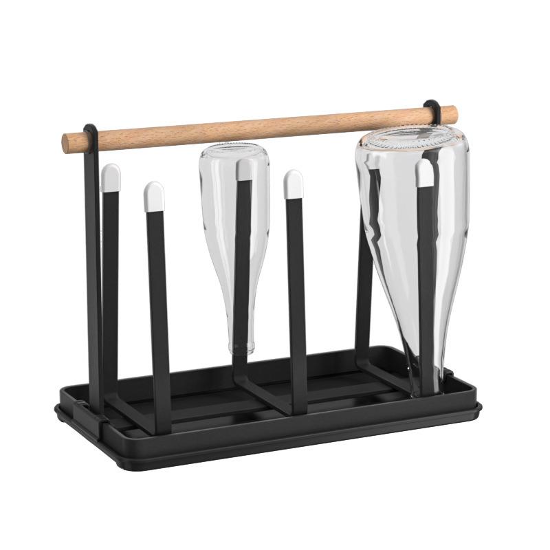 新品苏打水瓶架带接水盘家用沥水杯架杯子架专用包装