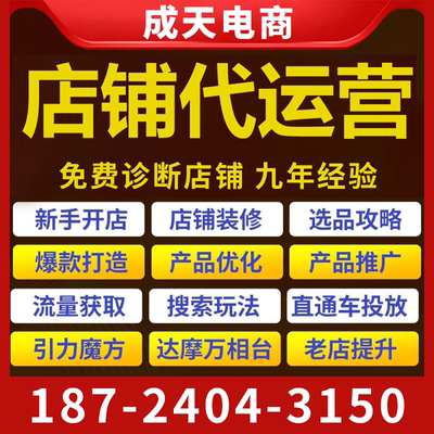 淘宝1688诚信通代运营运营商托管