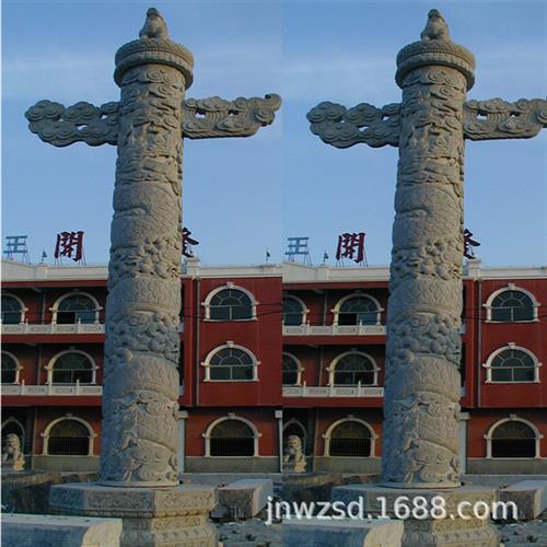 石雕华表柱订制汉白玉龙柱华表生产价格景观石制华表图片