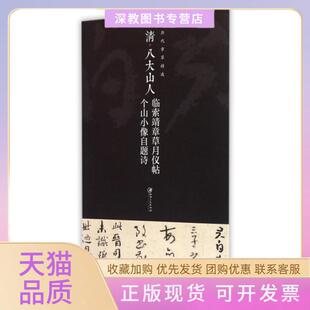 【正版书包邮】清八大山人临索靖章草月仪帖个山小像自题诗历代章草精选江西美术出版社江西美术