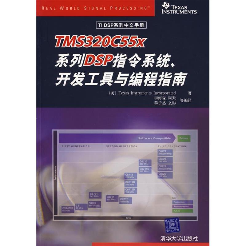 【正版书包邮】TMS320C55X系列DSP指令系统开发工具与编程指南李海森清华大学出版社