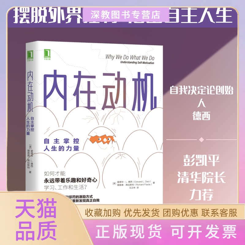 【正版书包邮】内在动机自主掌控人生的力量王正林爱德华L德西理查德弗拉斯特机械工业出版社
