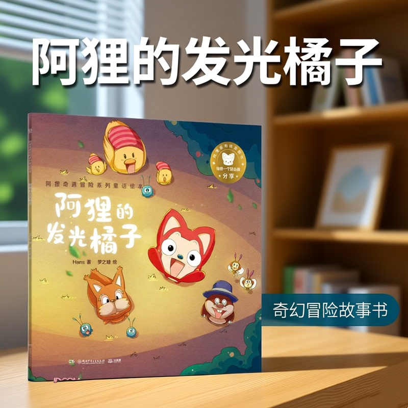 【正版速发】阿狸奇遇冒险系列童话绘本 阿狸的发光橘子 Hans 同名动画绘本 0-6岁儿童早教启蒙绘本故事书 想象力成长亲子睡前共读