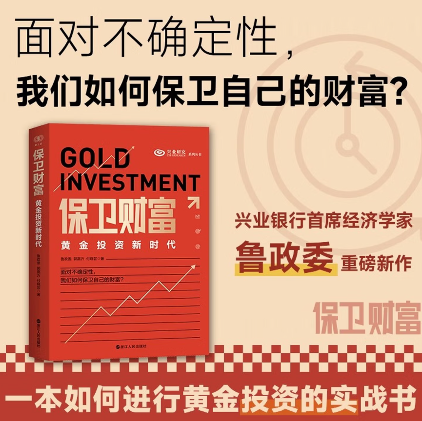 【正版速发】保卫财富黄金投资新时代 兴业研究系列丛书 兴业银行经济学家鲁政委新作 财之道系列黄金投资实战书 我们如何保护财富
