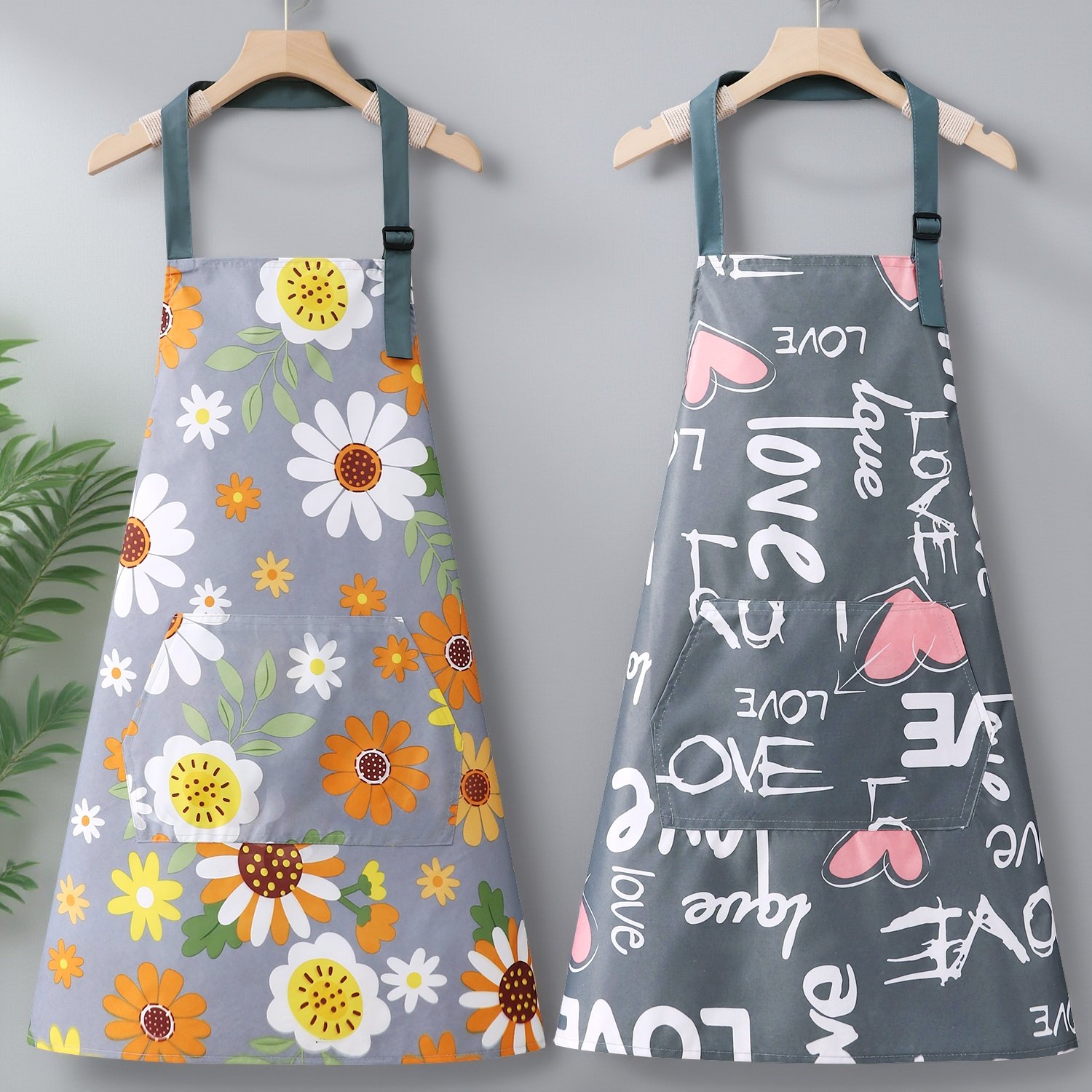 田园围裙厨房家用炒菜工作服女餐饮上班专用轻薄2025新款防水防油,家庭/个人清洁工具,围裙,淘宝优惠券,粉丝福利购,淘宝优惠卷