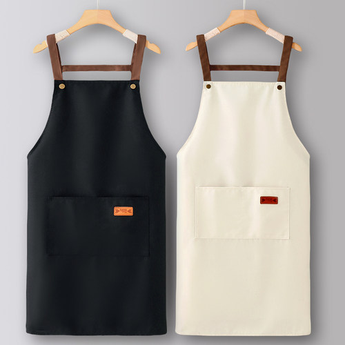 帆布围裙厨房家用2026新款做饭工作服定制logo印字护衣烘焙女秋冬