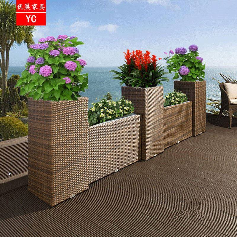 花槽装饰花盆户外藤编花园庭院藤艺花盆箱花架花几商业花箱家具,节庆用品/礼品,节庆布艺用品,淘宝优惠券,粉丝福利购,淘宝优惠卷