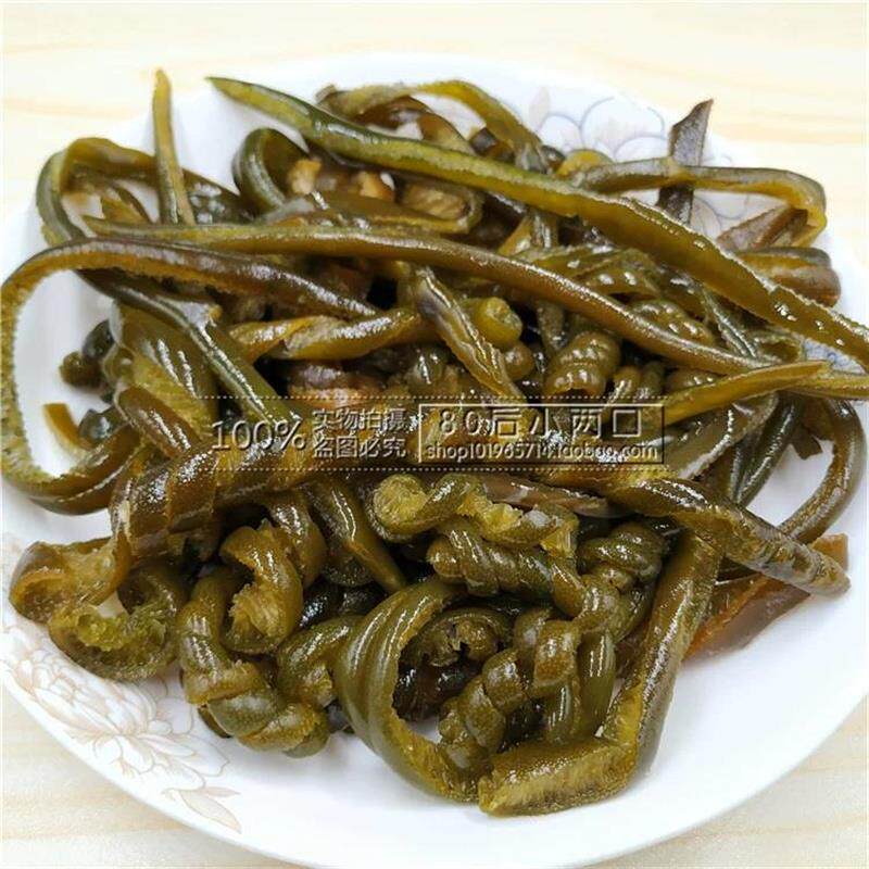 热销海茸丝500g淡干海松茸螺旋藻海茸条海蓉海耸海龙筋海笋干新货