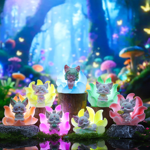 创意古风潮玩手办山海灵狐传盲盒