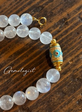 月下| 斯里兰卡月光石三圈奶油体手链简约清冷搭配手串天然无优化