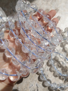 天然白阿赛斯特莱水晶手串 白水晶天然爆彩 精品手饰女生消费券