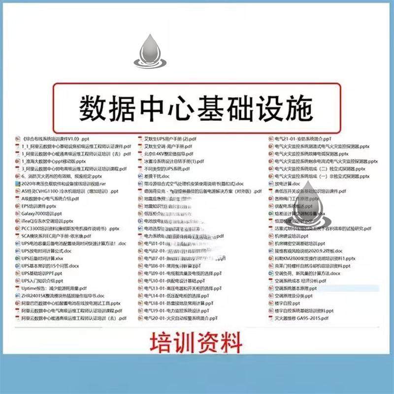 数据中心机房基础设施运维资料 培训课件 资料素材