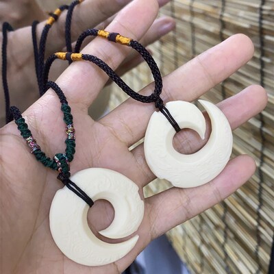 速发果时来运转吊坠轮回男款吊坠项链挂件平安扣锁骨项链配饰品