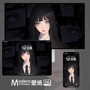 日向雏田4K高清壁纸iPhone手机苹果平板电脑ipad二次元 动漫壁纸图