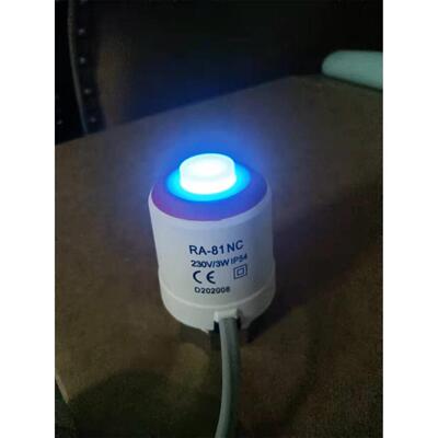 电热执行分水器调节阀门器地热电磁关阀温控器开（常闭LED灯）