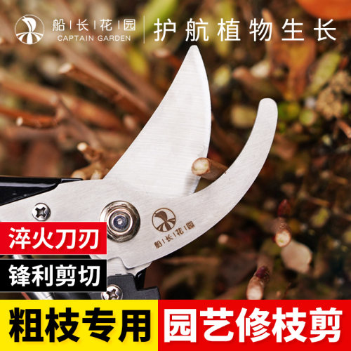 园艺修枝剪加厚锰钢剪树枝专用