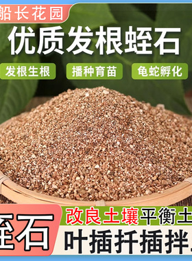 蛭石颗粒园艺育苗扦插营养土宠物孵化乌龟花盆栽专用养花生根利器