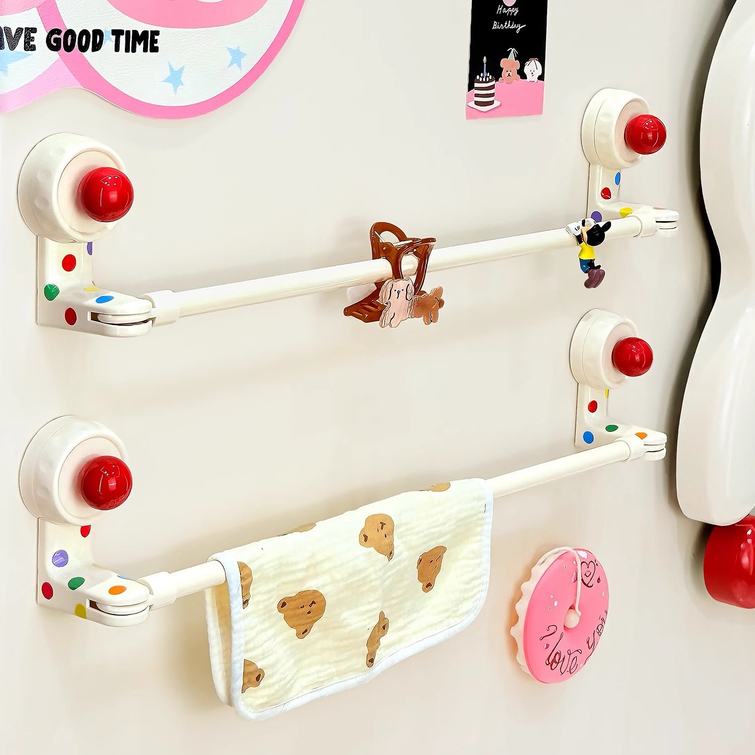 吸盘毛巾架卫生间免打孔伸缩毛巾杆置物架浴室洗手间浴巾收纳挂架,家庭/个人清洁工具,毛巾挂/毛巾架,淘宝优惠券,粉丝福利购,淘宝优惠卷