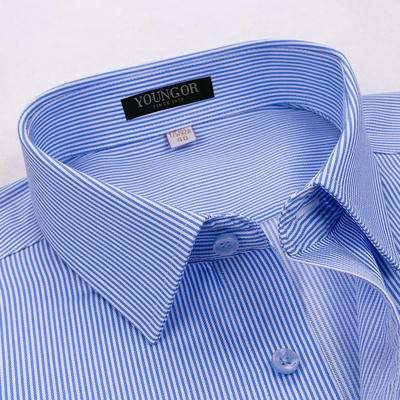 雅戈尔商场同场男士纯棉免烫衬衫