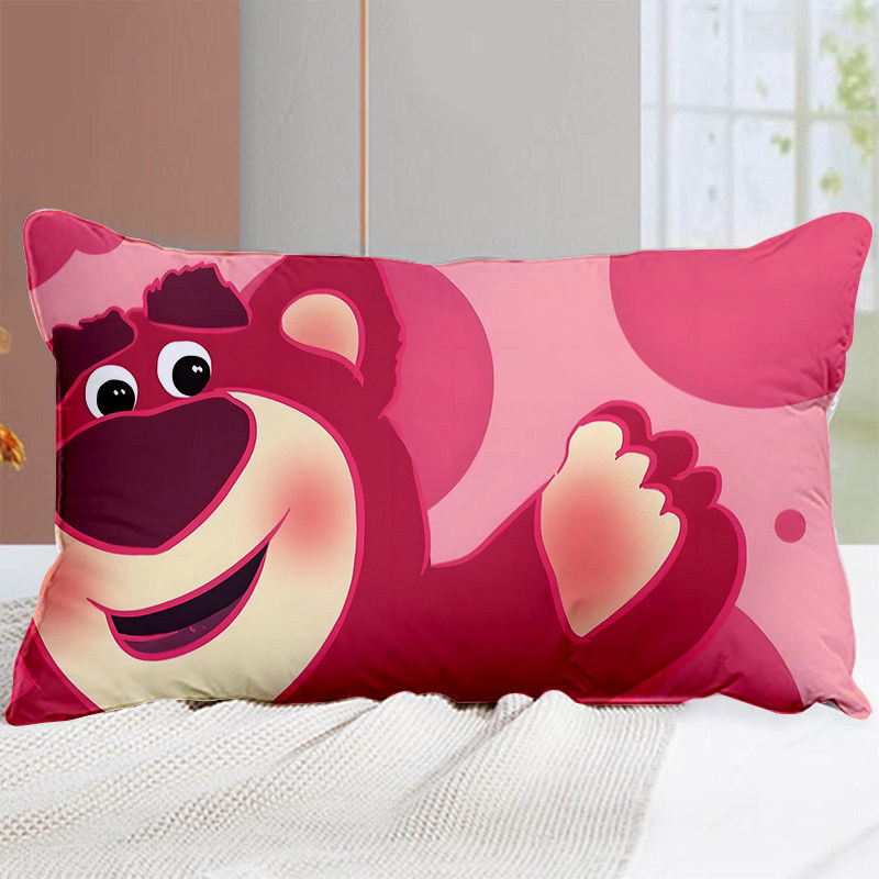 可爱草莓熊抱枕套长方形房间卧室装饰腰靠垫少女心学生宿舍午睡枕