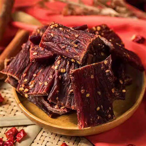 风味耗牛四川阿坝内蒙超风干手撕牦牛肉干散装袋装干巴青花椒营养