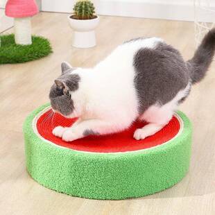 麻垫猫抓板窝宠物猫猫用品猫抓盆圆形猫抓板麻垫猫抓垫猫窝