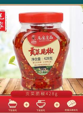 湖南韶山汤妈妈贡菜脆椒428g