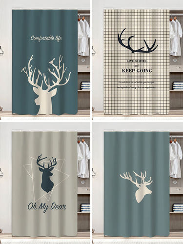 衣柜遮挡帘衣帽间折叠柜子帘滑轨免打孔门帘杂物鞋柜书架防尘布帘