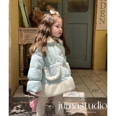 女童羽绒服加厚保暖白鸭绒外套