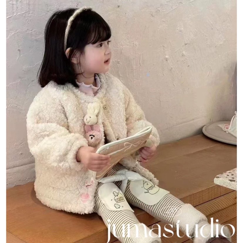 橙小7童装女童宝宝冬装立体刺绣夹棉毛毛外套打底衫条纹打底裤子,童装/婴儿装/亲子装,普通外套,淘宝优惠券,粉丝福利购,淘宝优惠卷