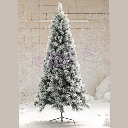 圣诞节装饰树180cm/210cm 松针植绒圣诞树雪花装饰树雪树厂家直销
