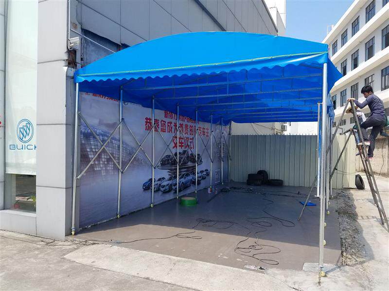 【热卖】|大排档推拉帐篷大型推拉蓬户外移动遮阳棚推拉篷伸缩蓬