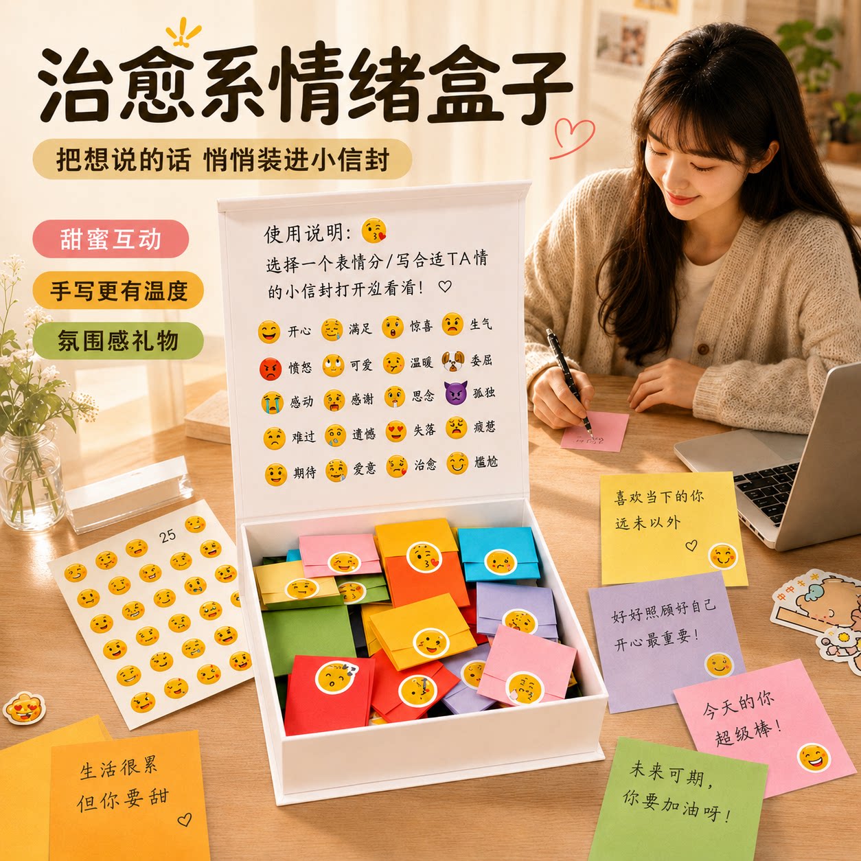 高颜值磁吸翻盖惊喜礼盒送女友