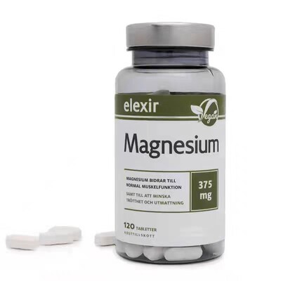 Elexir镁补充剂儿童抽动症维生素B6柠檬纯镁片