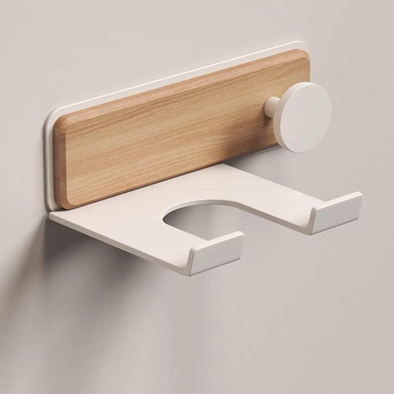 卫生间吹风机置物架免打孔收纳电吹风挂架吹风筒支架榉木浴室架子,家庭/个人清洁工具,吹风机置物架,淘宝优惠券,粉丝福利购,淘宝优惠卷