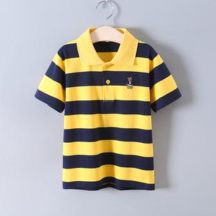 夏装 POLO衫 童装 男童女童纯棉 新款 s儿童男童女童短袖 polo t恤衫