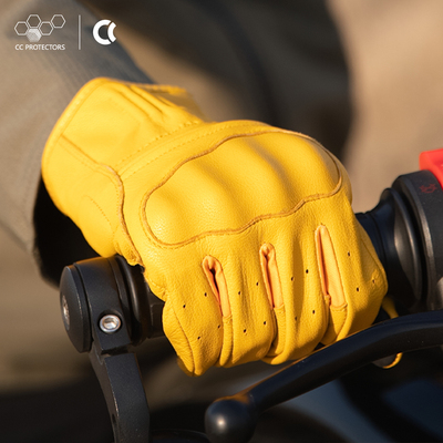 CC摩托车骑行手套真皮机车骑士