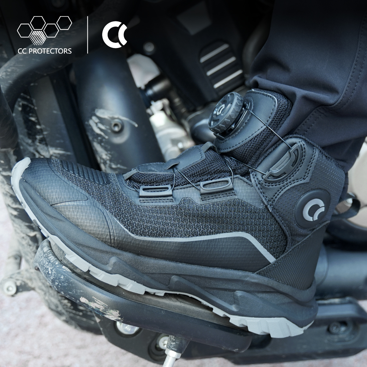 CC眼镜蛇春夏季骑行鞋摩托车骑行靴越野透气防摔男女机车通勤鞋