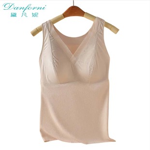 黛凡妮缎面保暖吊带背心ZBX14665 文颖Eve