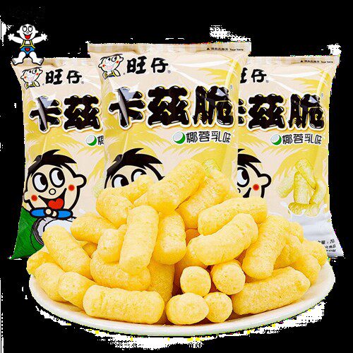 旺旺卡兹脆70g大包粟米条椰蓉乳味浪味仙旺仔米条儿童休闲零食