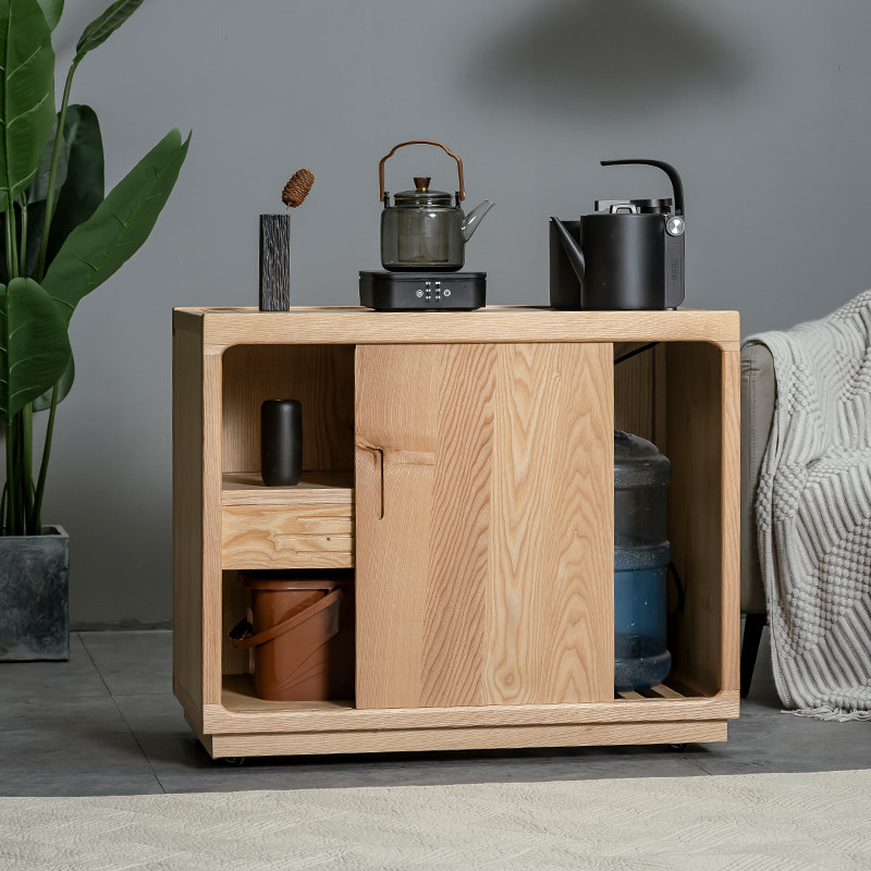 实木茶几移动茶水柜一体烧水壶边柜原木北欧茶台简约茶桌子餐边柜,住宅家具,餐边柜,淘宝优惠券,粉丝福利购,淘宝优惠卷