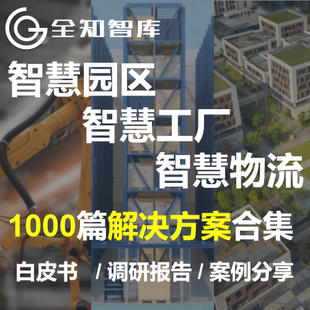 智慧工厂物流园区智能制造解决方案合集调研报告白皮书案例分享
