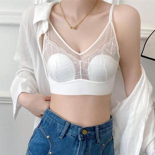 beautiful back bra comfortable underwear wire suspenders