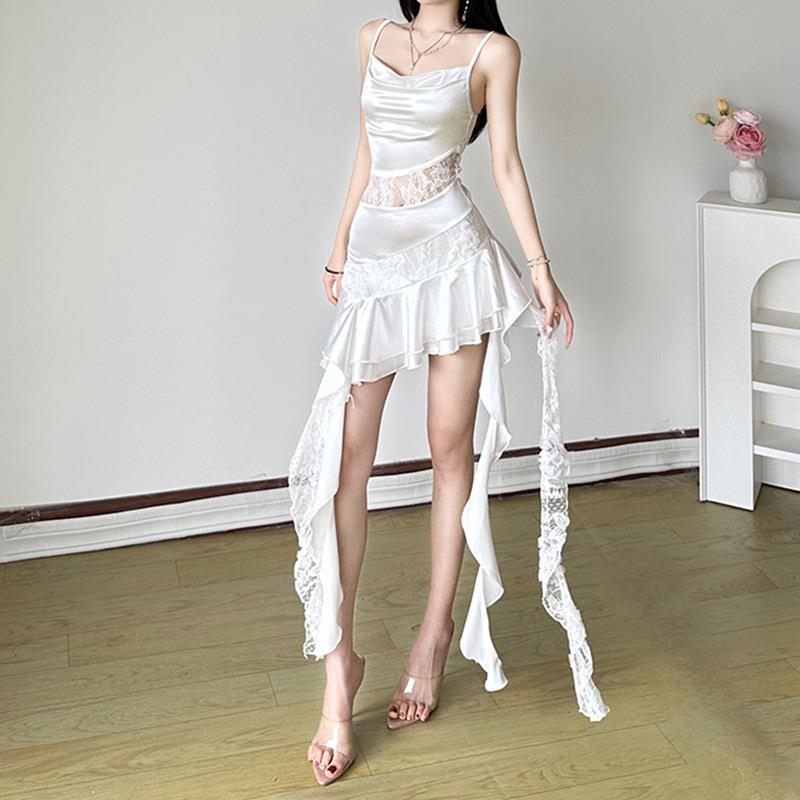 Girly style ribbon bow pocket skirt womens low waist solid