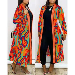 splice loose striped cardigan elegant ponchos capes slim